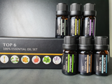 100% Pure Natural Aromatherapy Essential Oil (6 x 10ml)