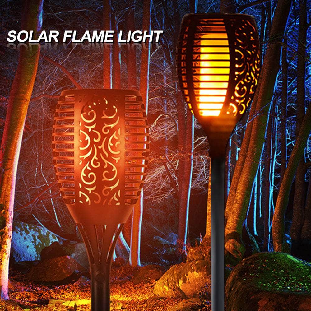 Solar Torch Lights,Dancing Flame Lighting 96 LED –